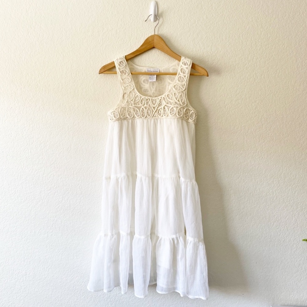 Soft Surroundings White Boho Dress size xs